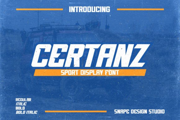 Certanz: The Sport-Inspired Font That Commands Attention