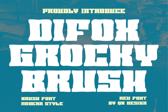 Difox Grocky Brush: A Bold Display Font for Authentic Branding