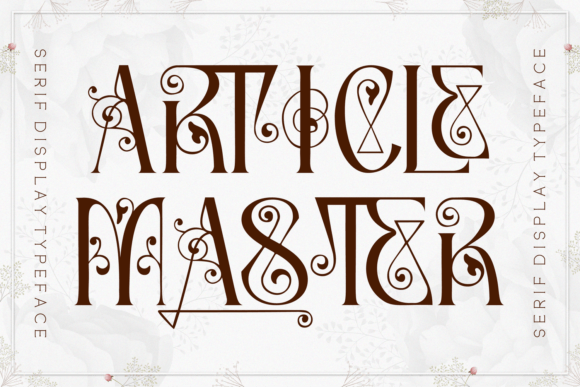Discover Article Master: An Artsy Display Font for Creative Projects