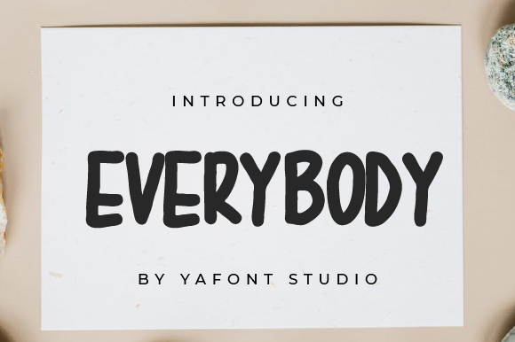 Everybody Font: A Clean Display Typeface for Modern Projects