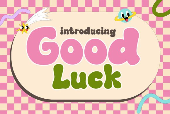 Good Luck: A Groovy Display Font for Retro-Inspired Design