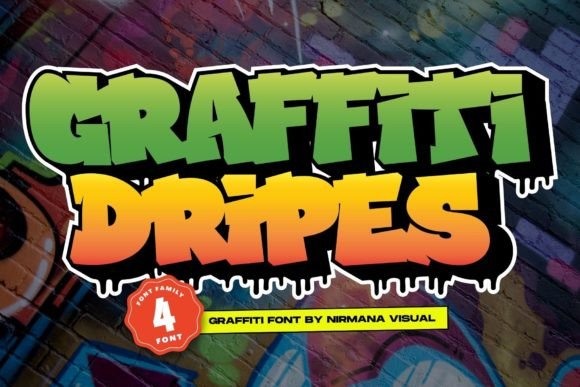 Graffiti Dripes: The Bold Display Font with Street Art Soul
