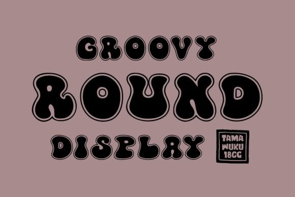 Groovy Round: A Display Font for Playful Branding