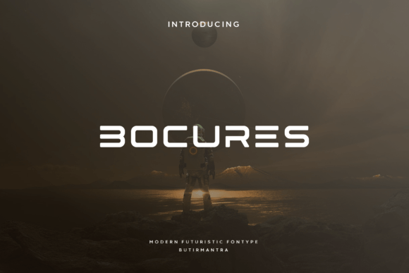 Modern Typography with Bocures: A Futuristic Display Font