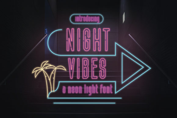 Night Vibes: A Modern Display Font for Captivating Designs
