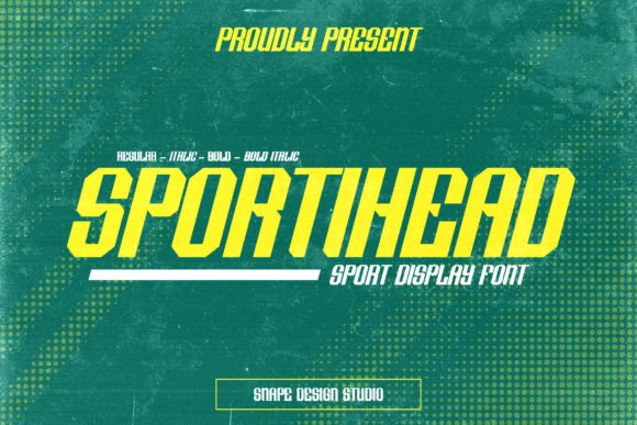 Sportihead: The Dynamic Typeface for Athletic Branding