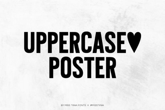 Uppercase Poster: A Casual Sans Display Font for Modern Design