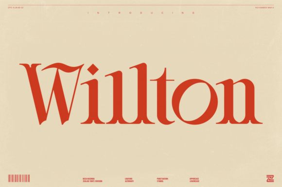 Willton: A Modern Display Font for Elegant Design Projects